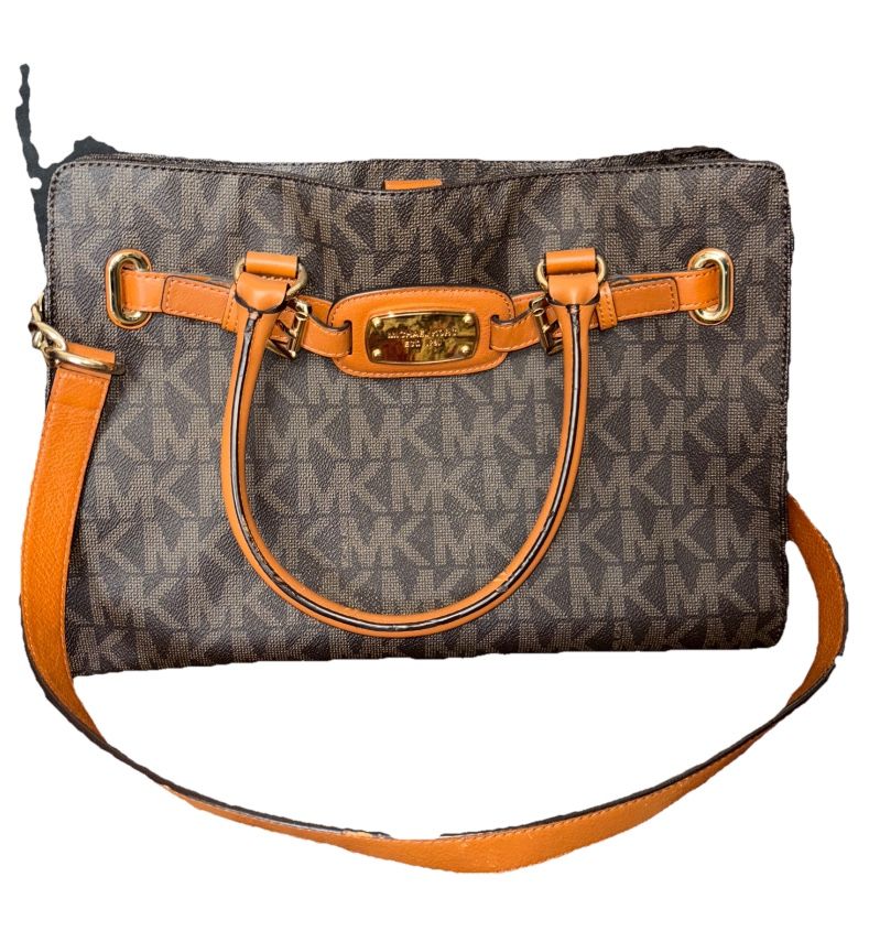 MICHAEL KORS Hamilton Signature Large Tote Satchel Shoulder Bag