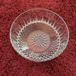 Vintage Arcoroc France Diamond Pattern Salad Bowl