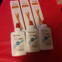 Pencils And Glues  $.50 Each