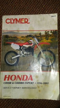 CLYMER Honda cr80r & cr80rb 96-02 repair manual