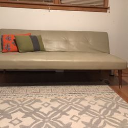 Modern leather futon