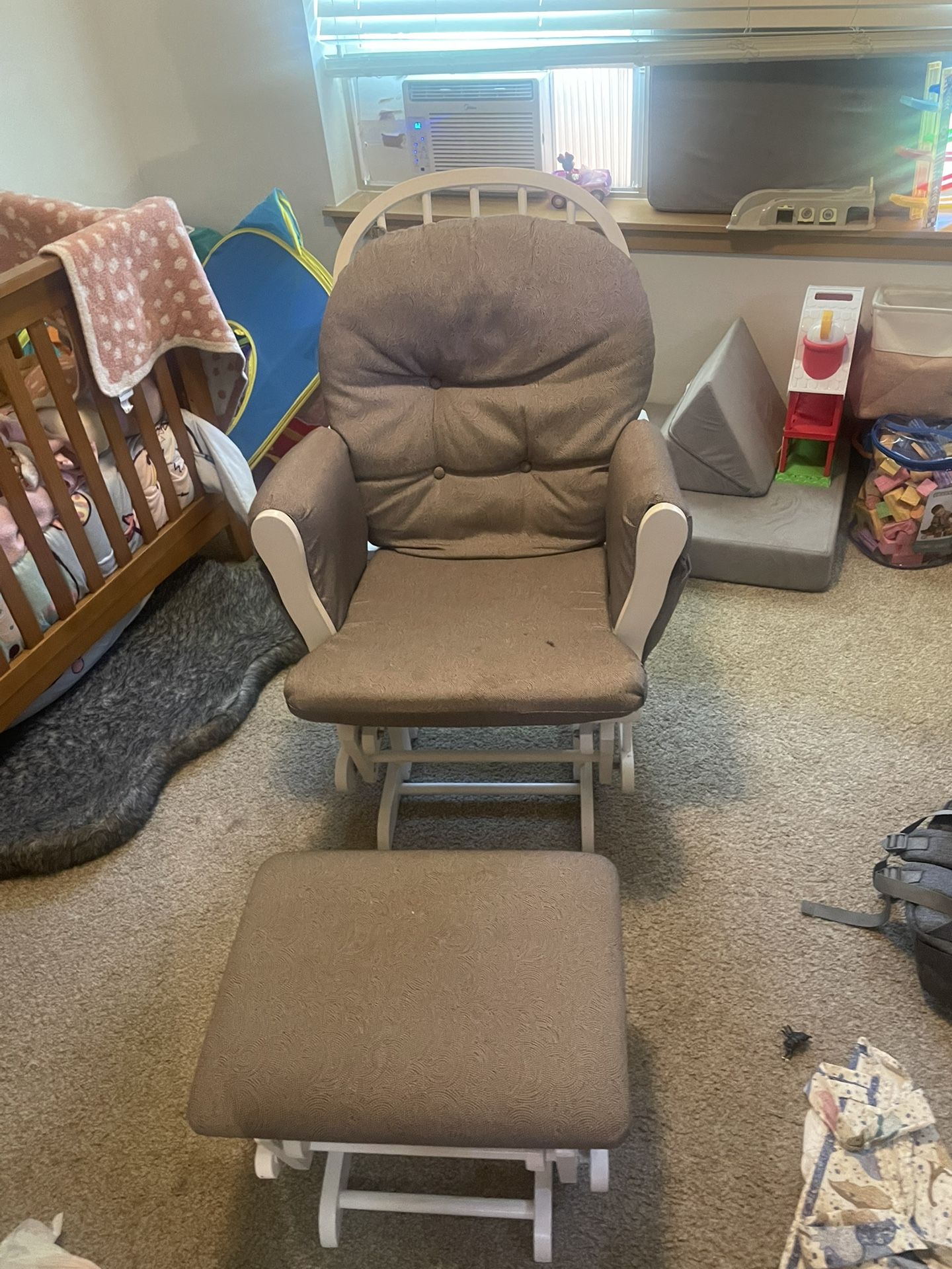 Rocking Chair With Stool