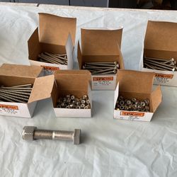 Stainless Bolts And Nuts 1/4”-20” X 3” 100 Count