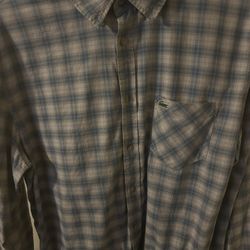 LACOSTE Men’s Check Print Shirt 