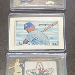 Mickey Mantle & Babe Ruth Cards
