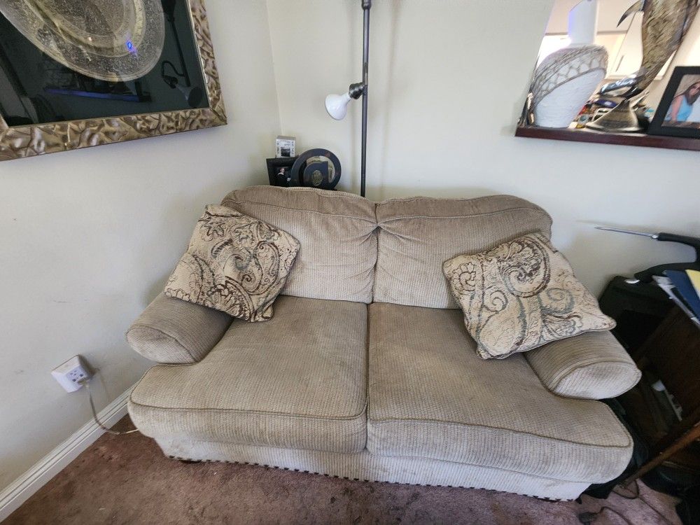 Must Go! Ashley Furniture 3 Piece Sofa Set -Sofa, Love Seat and Oversized Ottoman