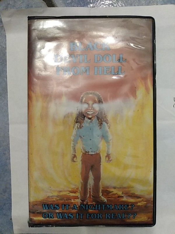 Black devil doll from hell original vhs