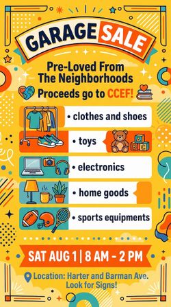 Garage Sale - Clothes, Toys, Home Goods, Electronics and more