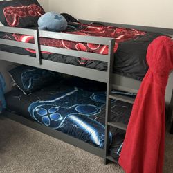 Platform Twin Bunk Bed 