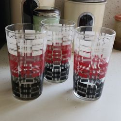 3 Vintage Drinking Glasses