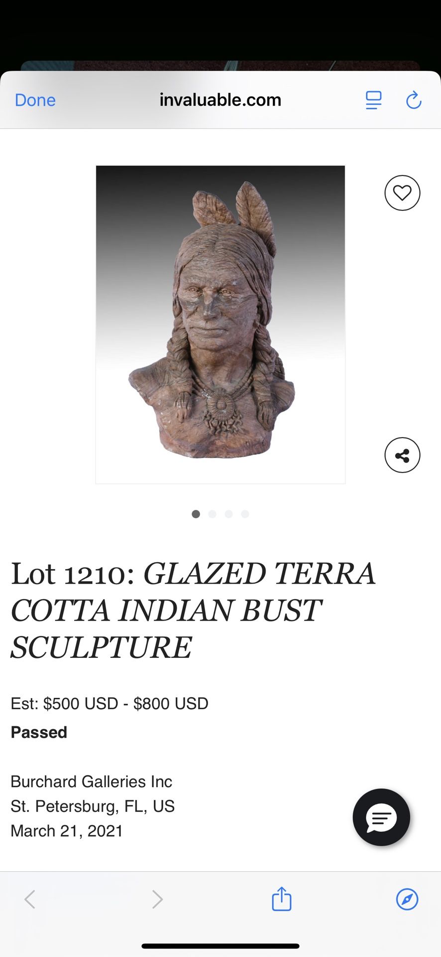 Indian Head Bust