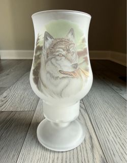 National Wildlife Federation Frosted Glass Lamp/Candle Cover