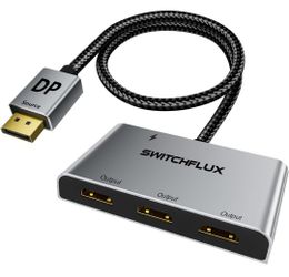 HDMI Splitter – 1 in 3 Out MST Hub 💻🖥️
4K @ 60Hz | Extended Display for 3 Monitors