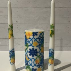 Decorative Handmade Large Pillar Candles With 2 Sticks Candle 