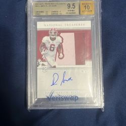 POP 1 BGS 9.5 Auto 10 Devonta Smith 2021 ROOKIE RPA /99