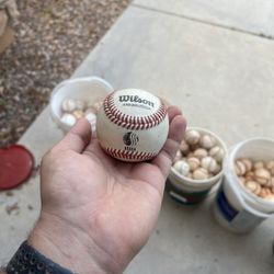 5 Buckets Of Baseballs 