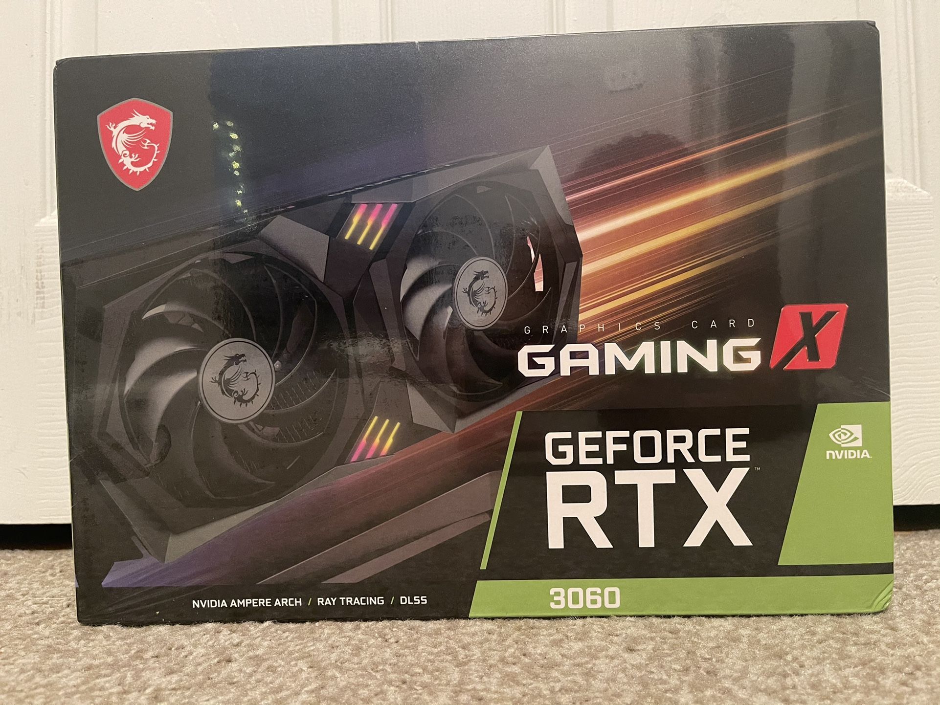 NVIDIA MSI GEFORCE RTX 3060 GAMING X 12G GPU BRAND