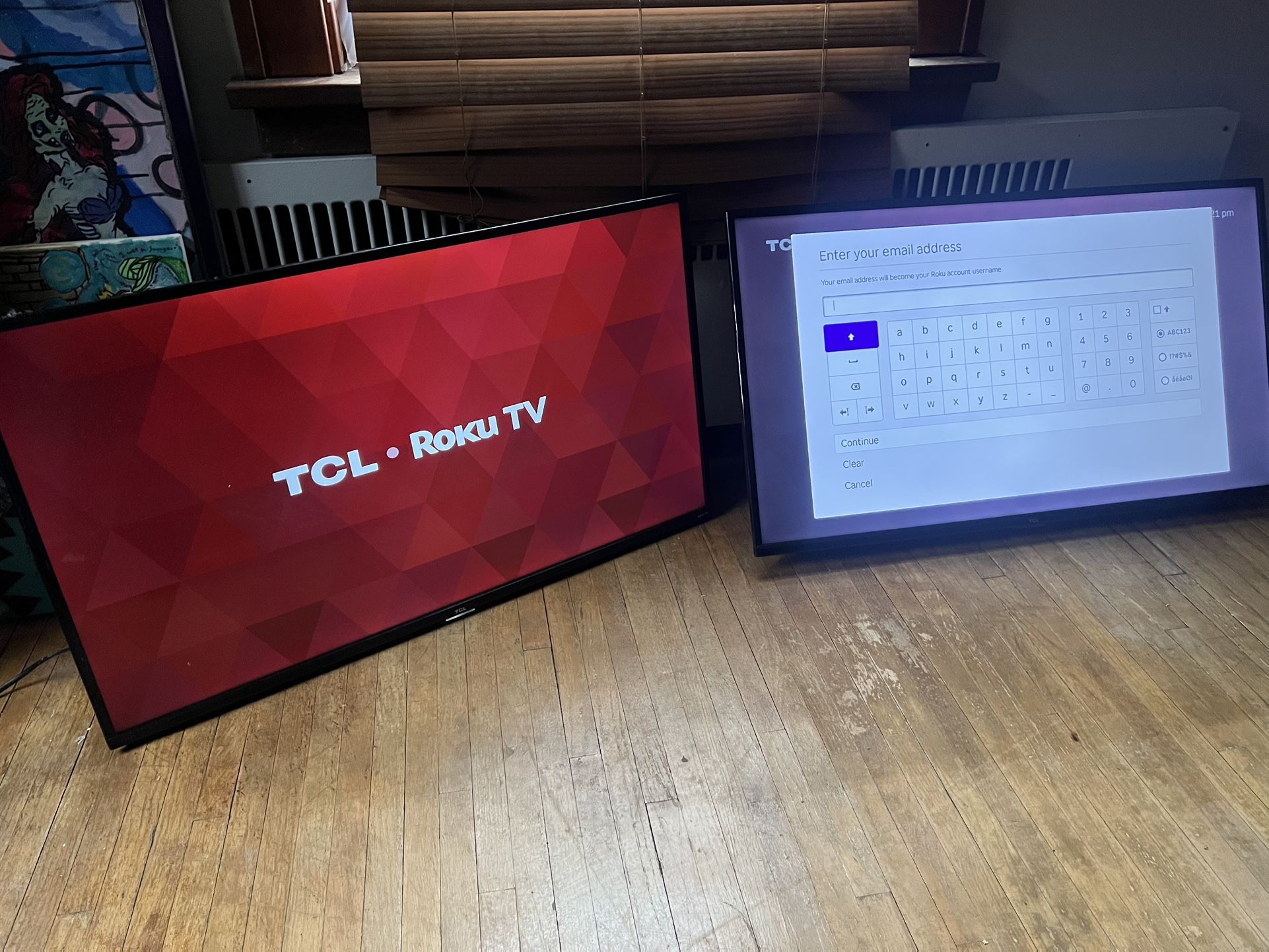 2 TV’s + Wall Mounts