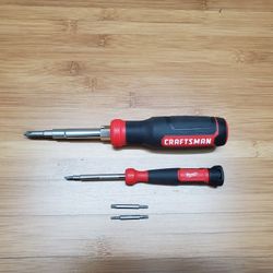 Craftsman Multi-Bit Screwdriver & Milwaukee Precision Phillips Slotted Torx Tamperproof