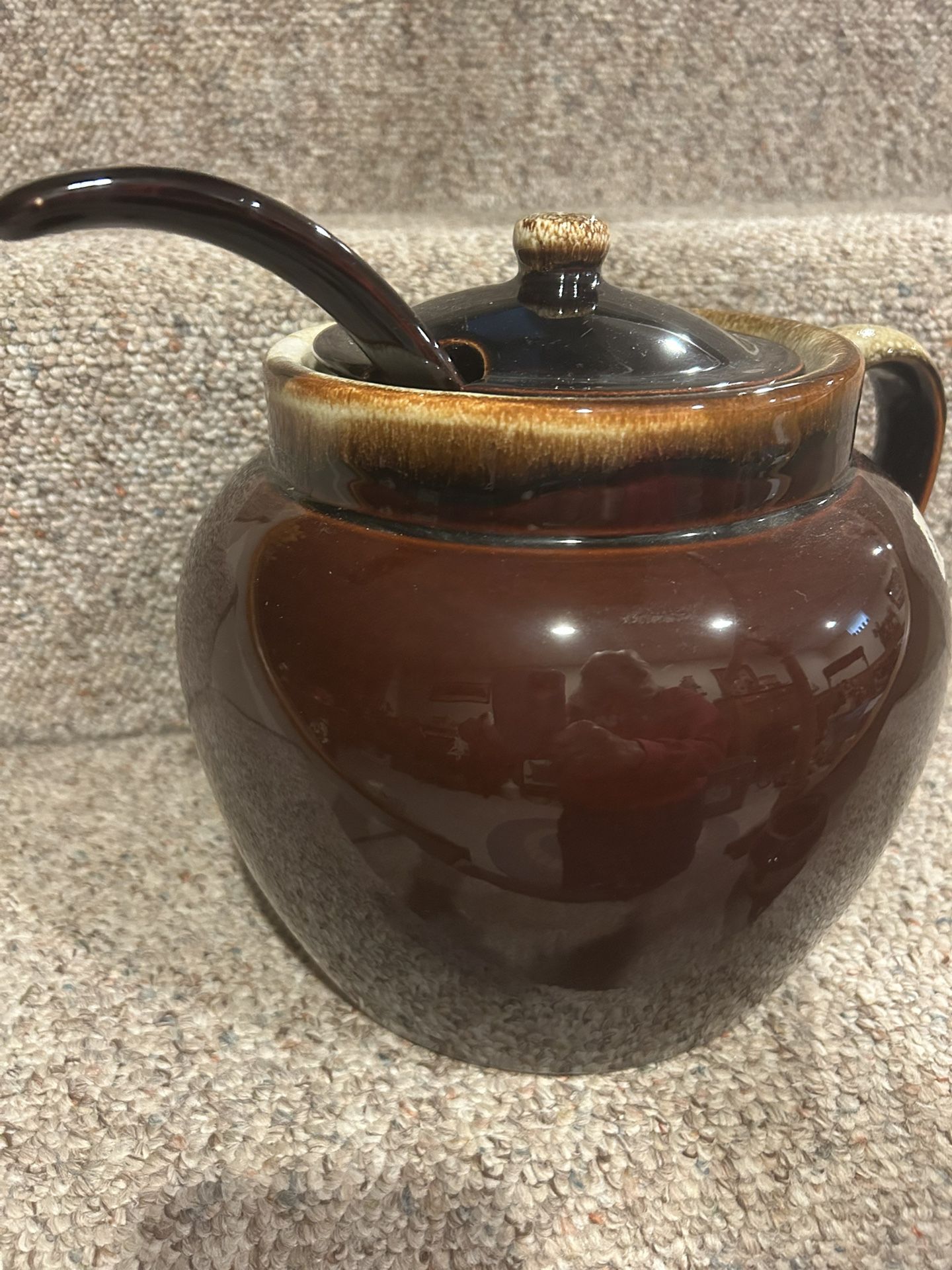 Pfaltzgraff Brown Drip Glazed Tureen w/Lid and Ladle