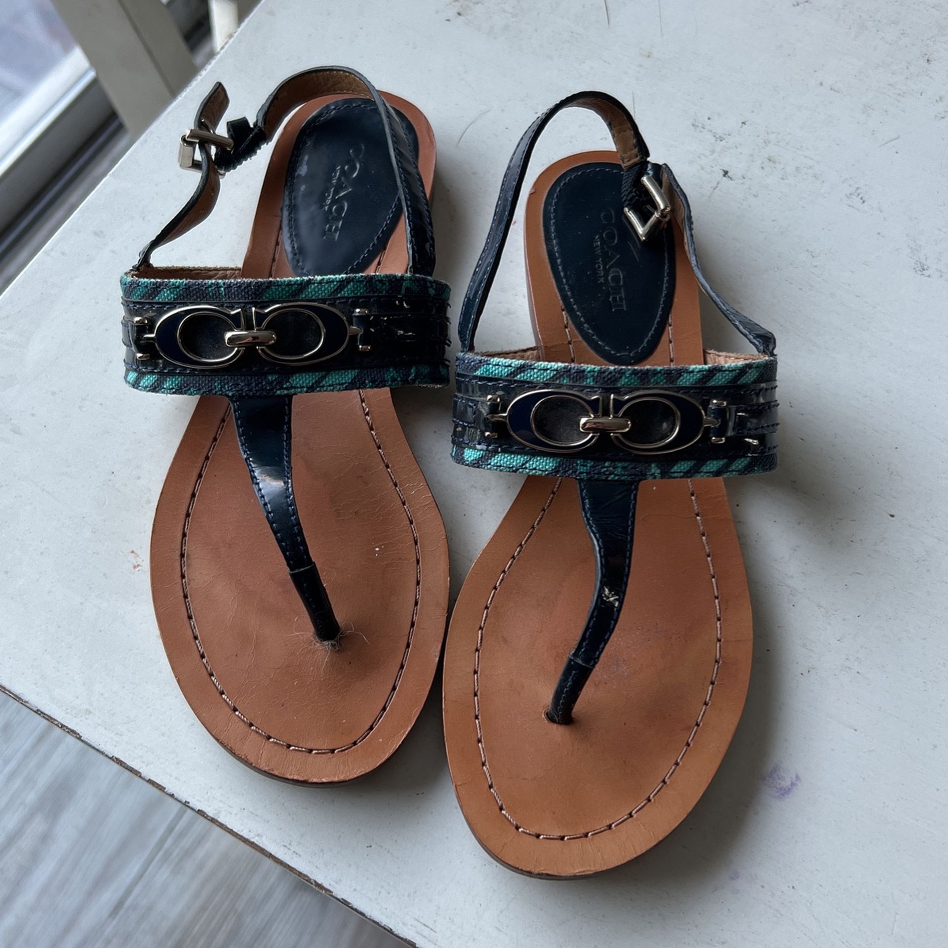 Coach Sammy Flat Sling Back Sandals