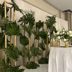 Metallic Wedding Background Decoration 