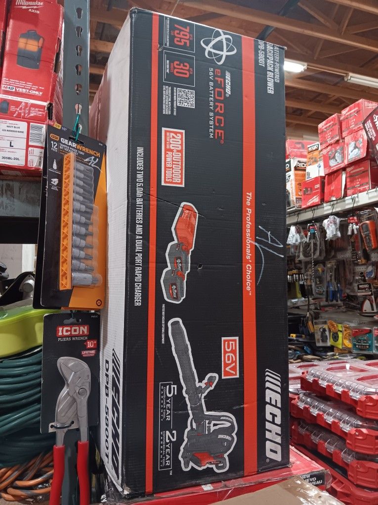 Echo FORCE 56V Battery Powered Backpack DPB 5800T