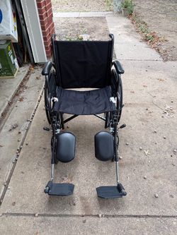 Medline Comfortable Folding Wheelchair