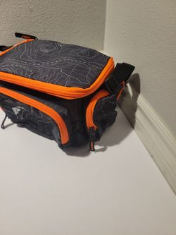 Ozark Trail Soft-sided 350 Fishing Tackle Bag with 3 Tackle Boxes, Black w/  Orange Trim for Sale in Stanton, CA - OfferUp