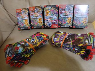 Pokémon.  5 boxes  14  packs