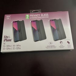 🔒 iPhone Privacy Glass Screen Protectors – 3 Pack – Only $15 (89103) 🔒