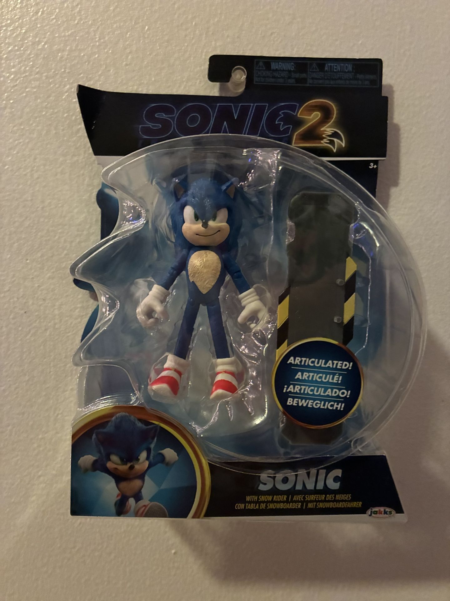 Sonic the Hedgehog 4” Figure – Sonic 2 Movie Edition (New)