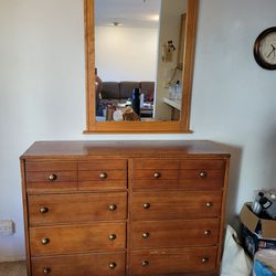 11 DRAWER DRESSER + MIRROR
