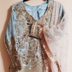 3 Pcs Pakistani Lehenga Wedding Dresses Only 99$ obo 