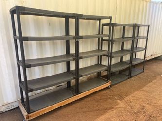 Plastic shelves