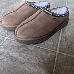 UGG Tasman brown suede slippers