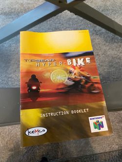 Top Gear Hyper-Bike (N64) Instruction Booklet