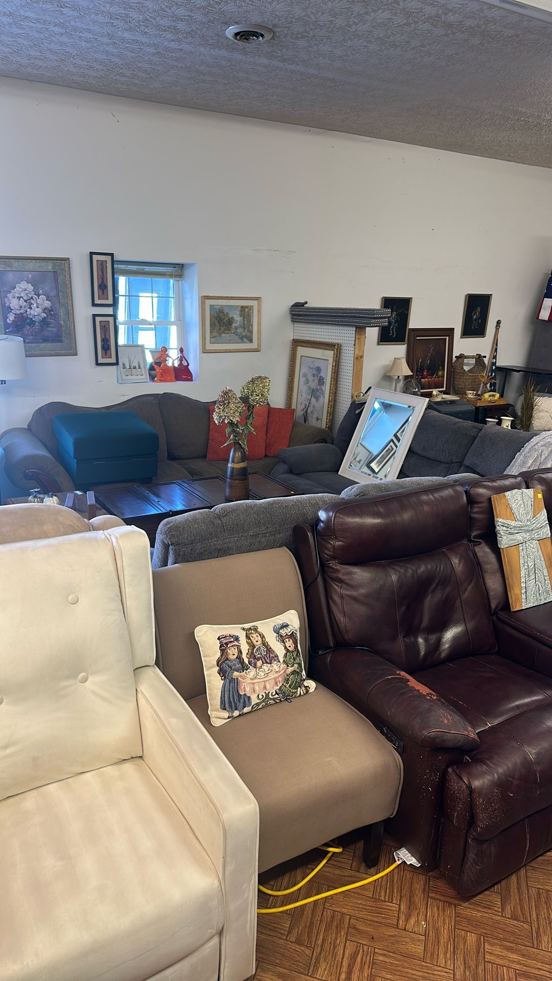 THRIFT STORE Chairs and centerpieces thrift store