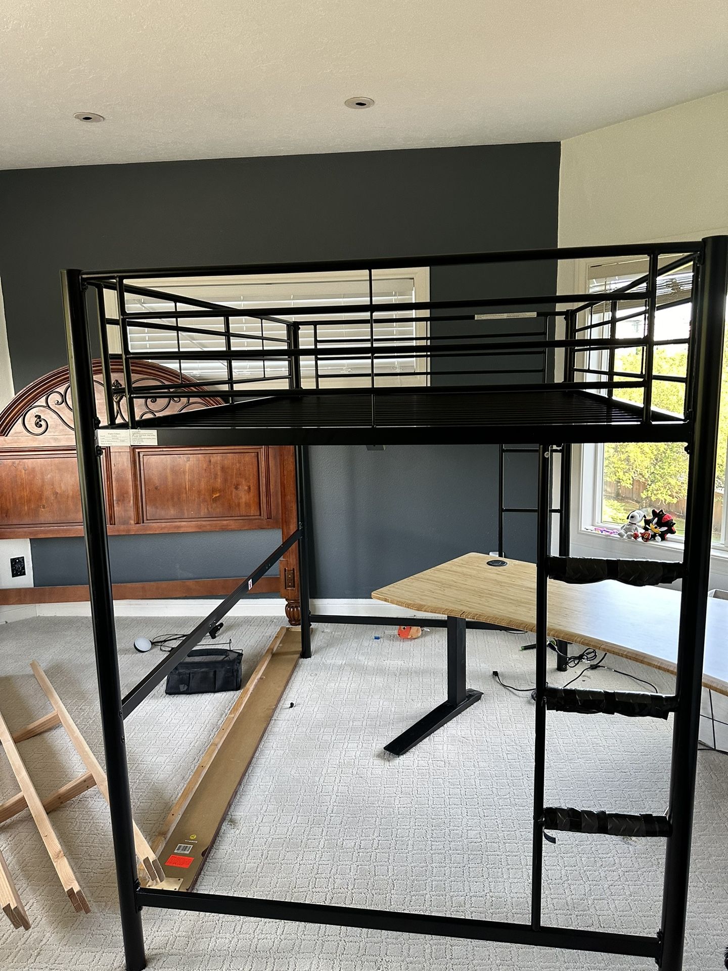 Full size loft bed frame