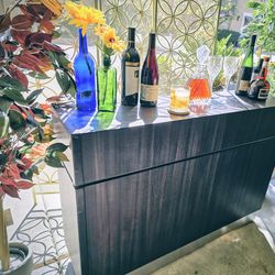 Very cool solid bar/console table