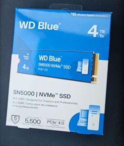 Western Digital SN5000 4tb nvme ssd
