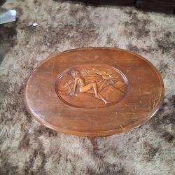 1940s oval end table