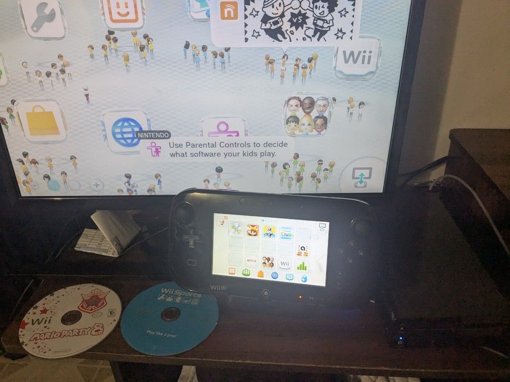 Wii U With Wii Games