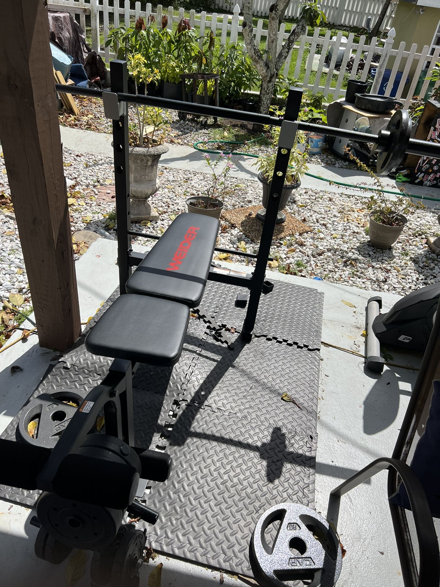 Bench weight set