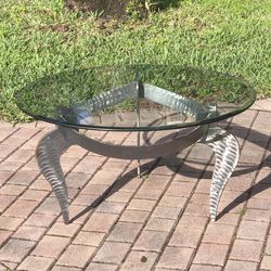 Md century Knut Hesterberg steel metal coffee table