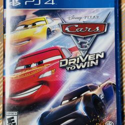 PS4 - Cars 3: Driven to Win - Sony PlayStation 4 With Case Tested/Works