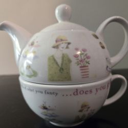 Teapot, Teacup & Lid