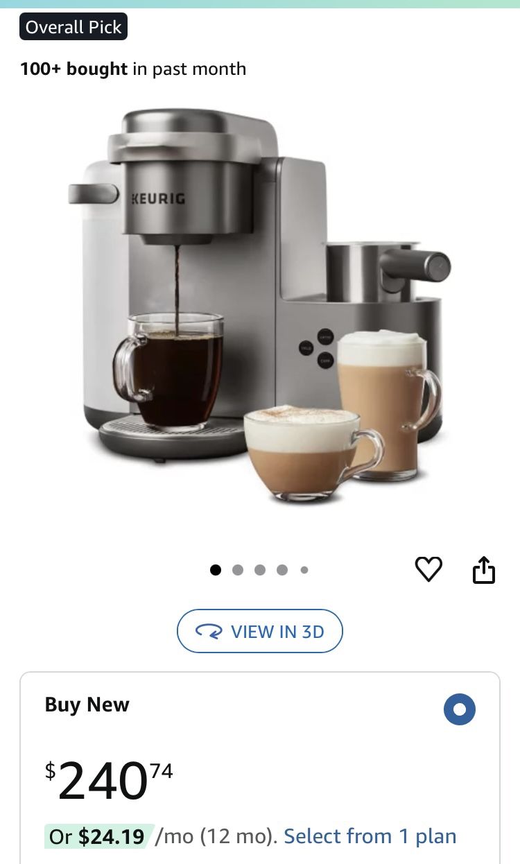 Keurig Latte & Cappuccino Maker W/ Frother