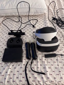PSVR 1 with all accessories and cables