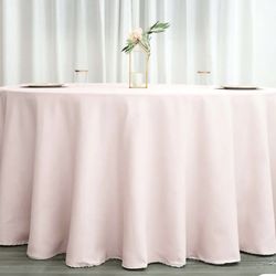 Round table cover Blush